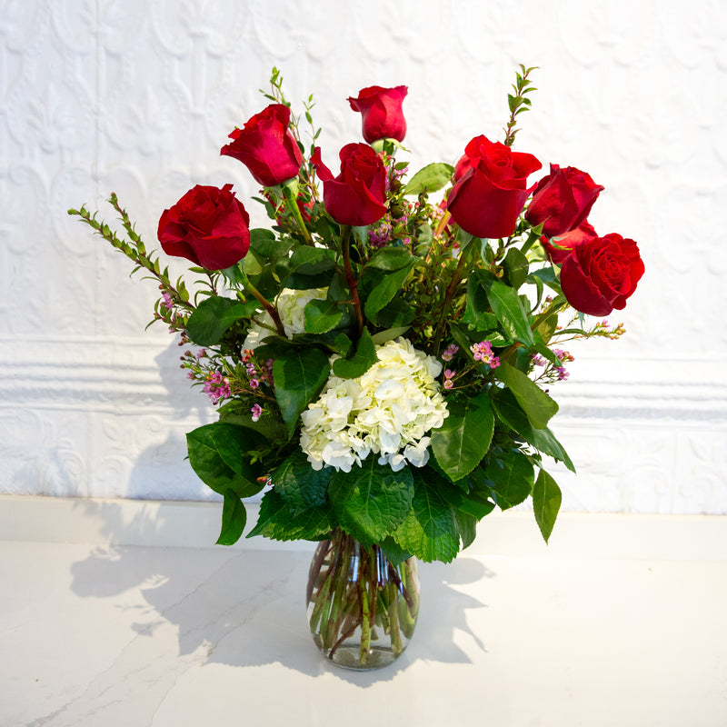 Red Roses Dozen - Luxe