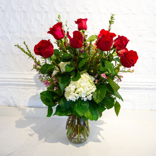 Red Roses Dozen - Luxe