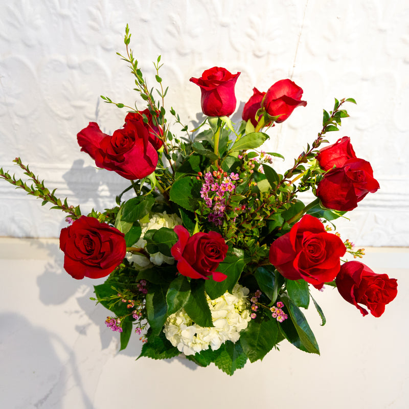 Red Roses Dozen - Luxe