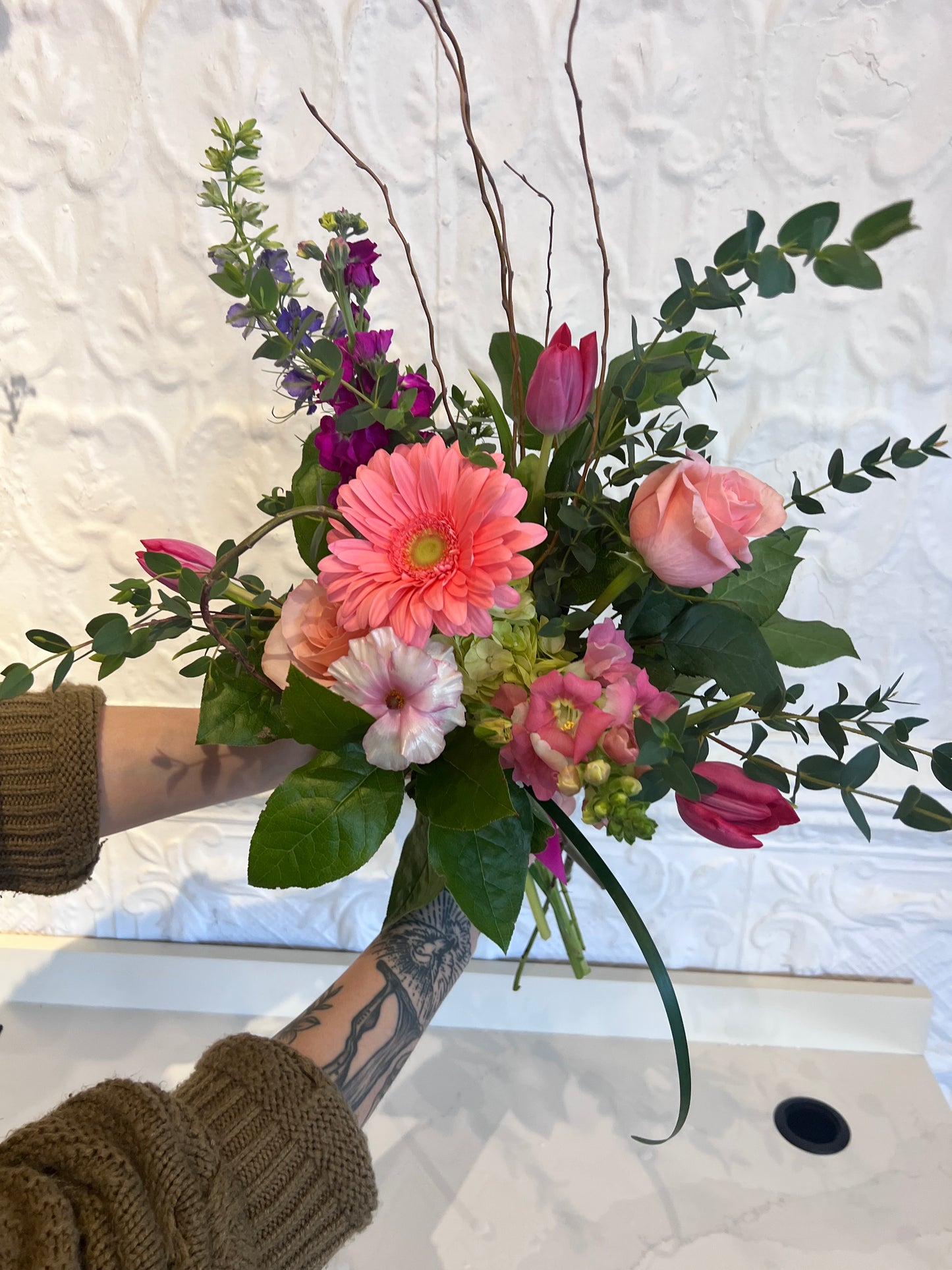 International Women's Day Hand Tied Bouquet